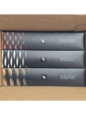 Nespresso Coffee Vertuo Pods Variety Pack 30CT Vanilla Hazelnut Caramel BB 6/26